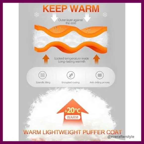 Cropped Puffer Jacket Quilted Chic Y2K Winter Warm Padded Outerwear